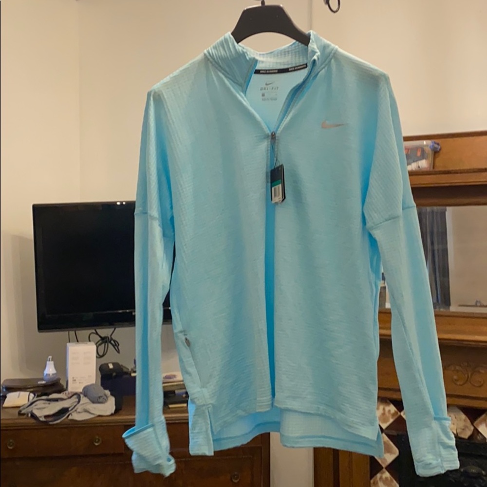Robin’s Egg Blue Thermal Nike Running Jacket